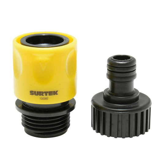 CONECTOR CON CLICK (JUEGO) ADAPTADOR PARA GRIFO 3/4" SURTEK 130382