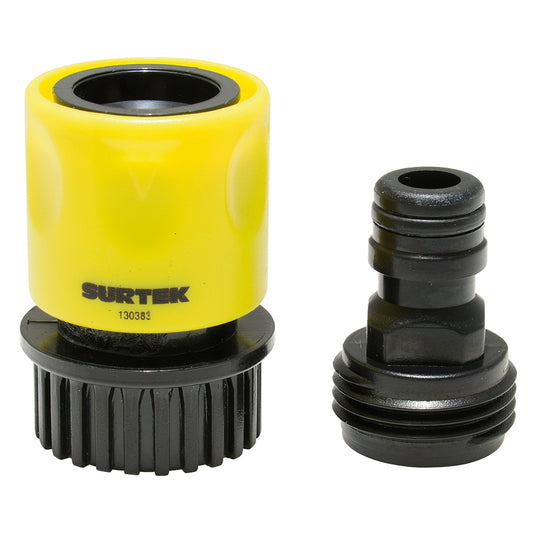 CONECTOR (JUEGO) SISTEMA CLICK / ADAPTADOR P/ ACCESORIOS DE RIEGO 3/4" SURTEK 130383