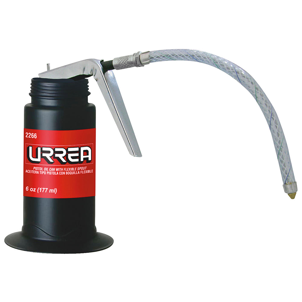 ACEITERA FLEXIBLE 6OZ TIPO PISTOLA URREA 2266