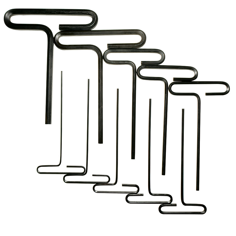 JUEGO DE 10 LLAVES "T" EN PULGADAS 6" URREA 4965