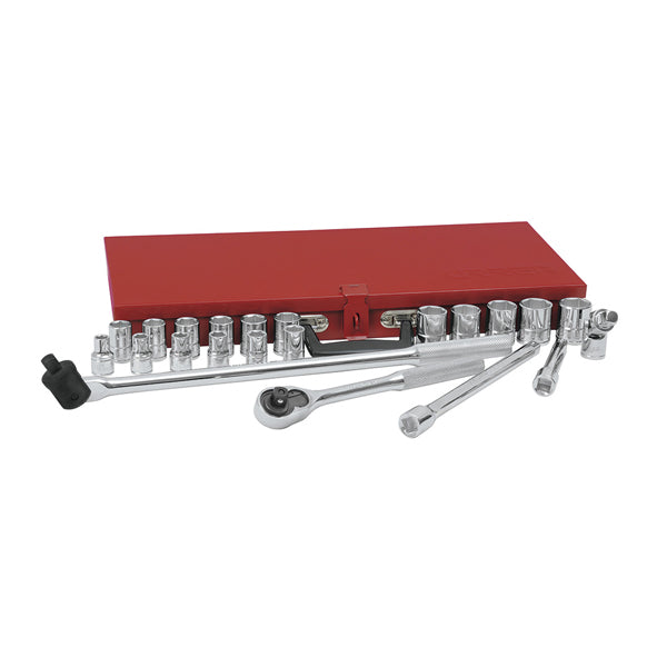 JUEGO DE DADOS 22 PIEZAS 1/2" METALICO URREA 54210H