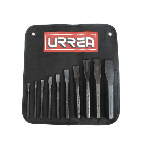 CINCELES (JUEGO 10PZ) CON ESTUCHE URREA 86D (A-M)
