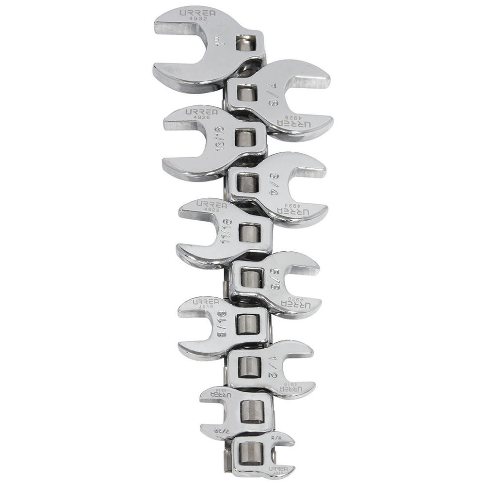 LLAVE PATA CUERVO 3/8" (JUEGIO 10PZ) URREA 4900-10