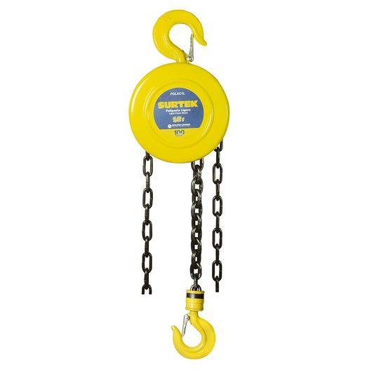 POLIPASTO LIGERO 500KG CADENA 3MTS SURTEK POLAC1L (M-A)
