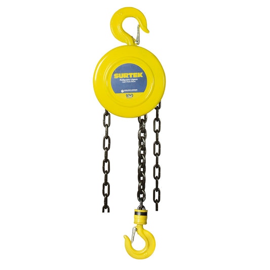 POLIPASTO MANUAL 2 RAMALES 2 TONELADAS 3mts SURTEK POLAC3L (M-A)