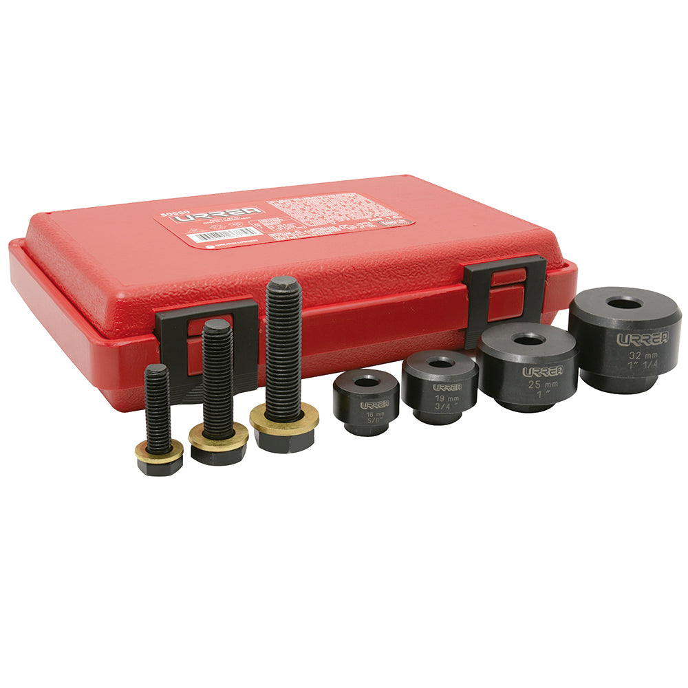 SACABOCADOS (JUEGO 7PZ) 5/8" - 1-1/4" URREA 50900