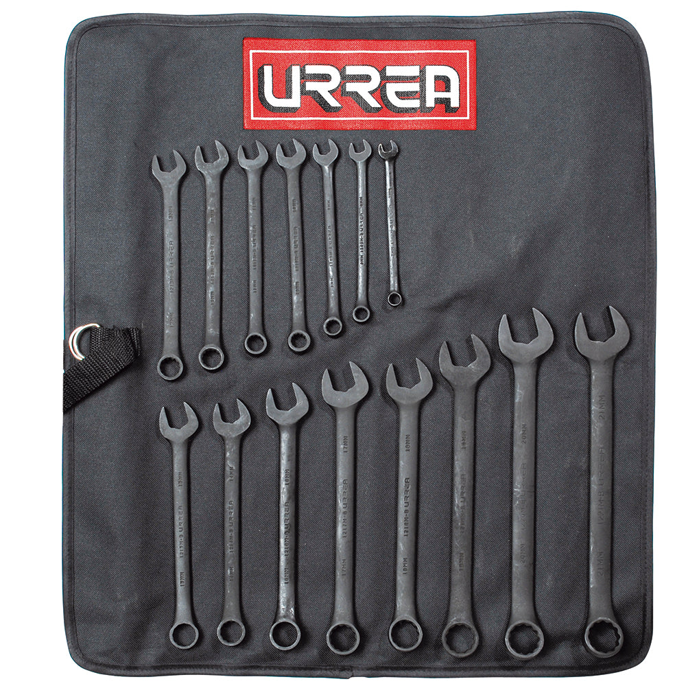 LLAVES COMBINADAS (JUEGO 15PZ) 5/16 - 1-1/4" URREA 1200FB