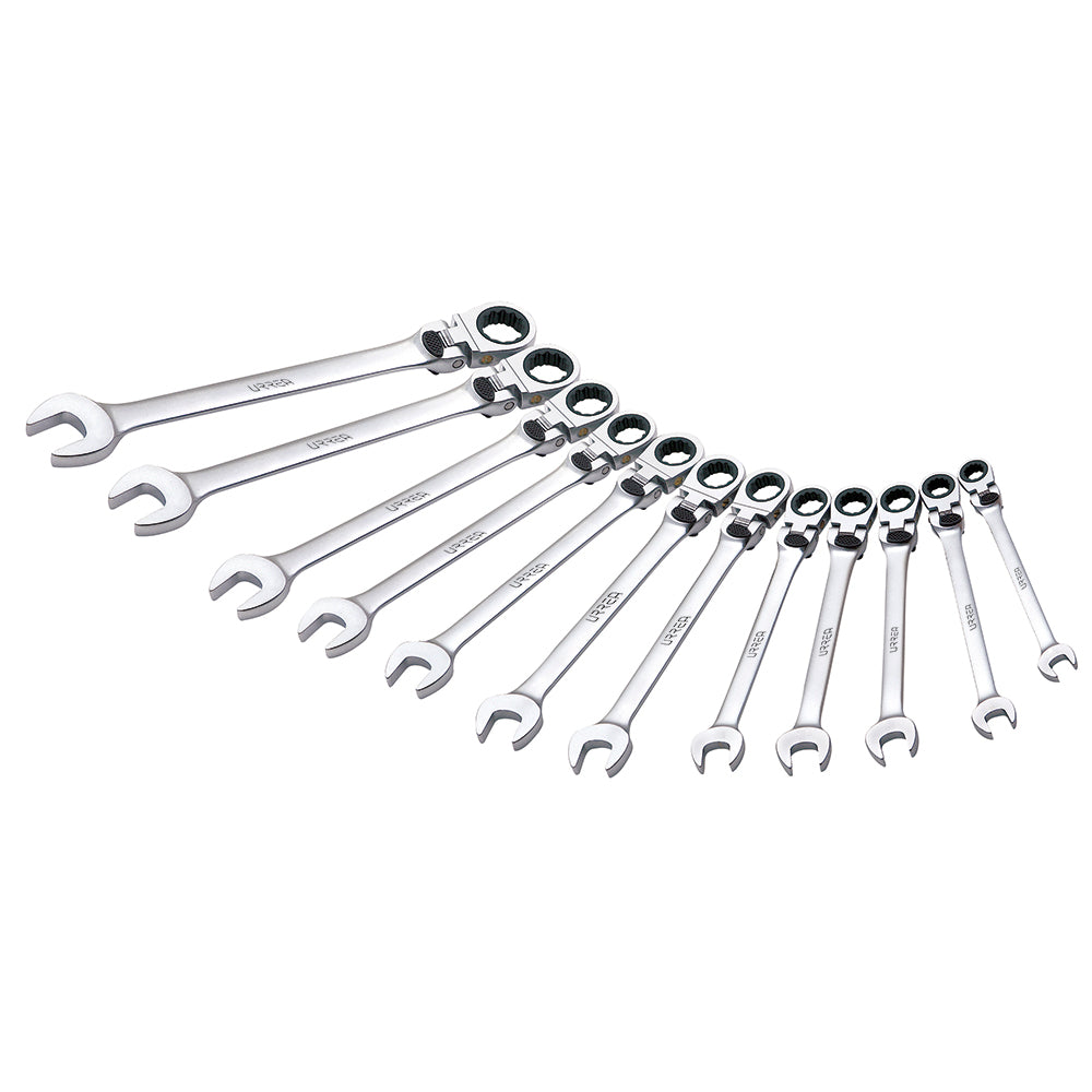 JUEGO DE 12 LLAVES COMBINADAS FLEXIBLE URREA 12MF12M