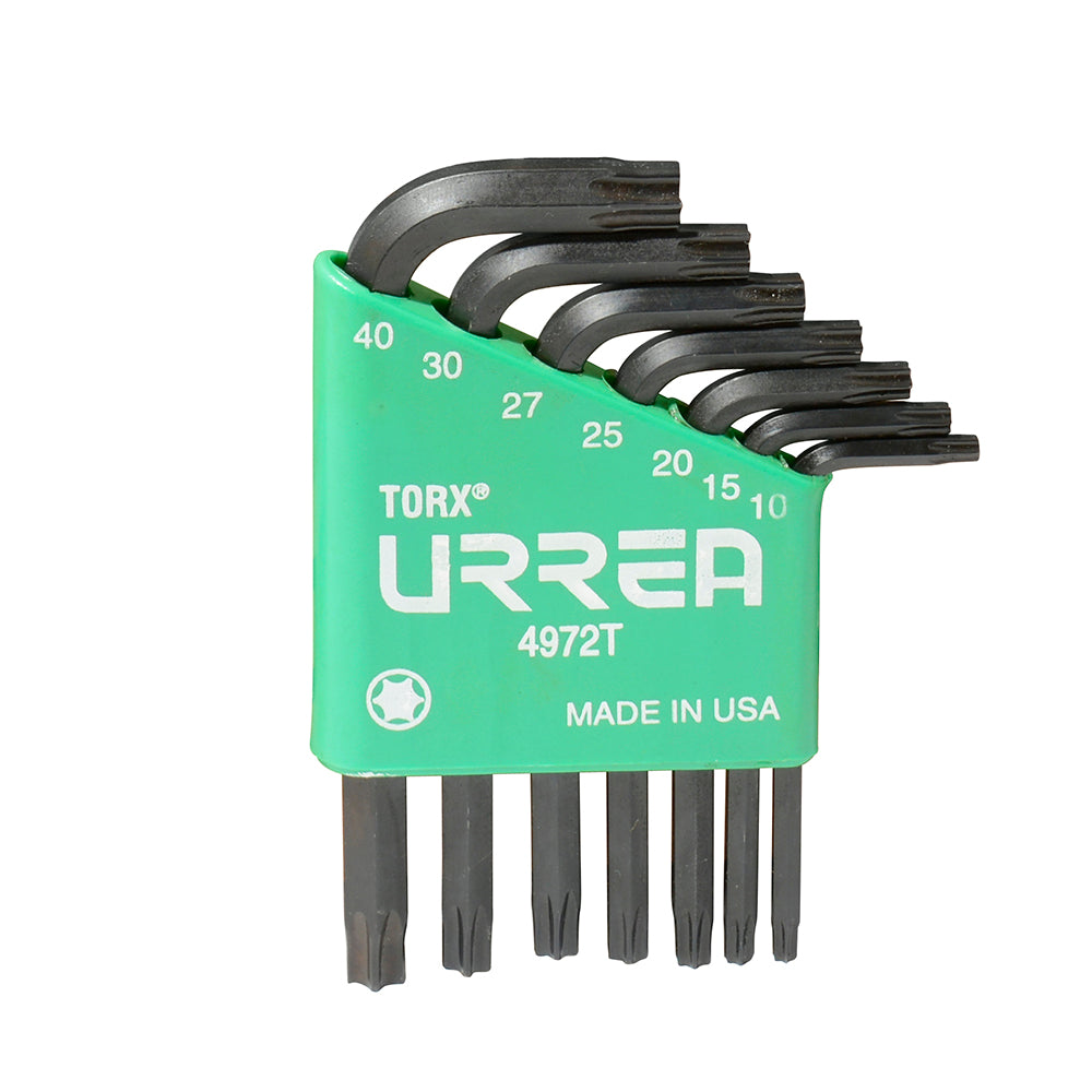 LLAVES TORX "L" (JUEGO 7PZ) T10-T40 URREA 4972T