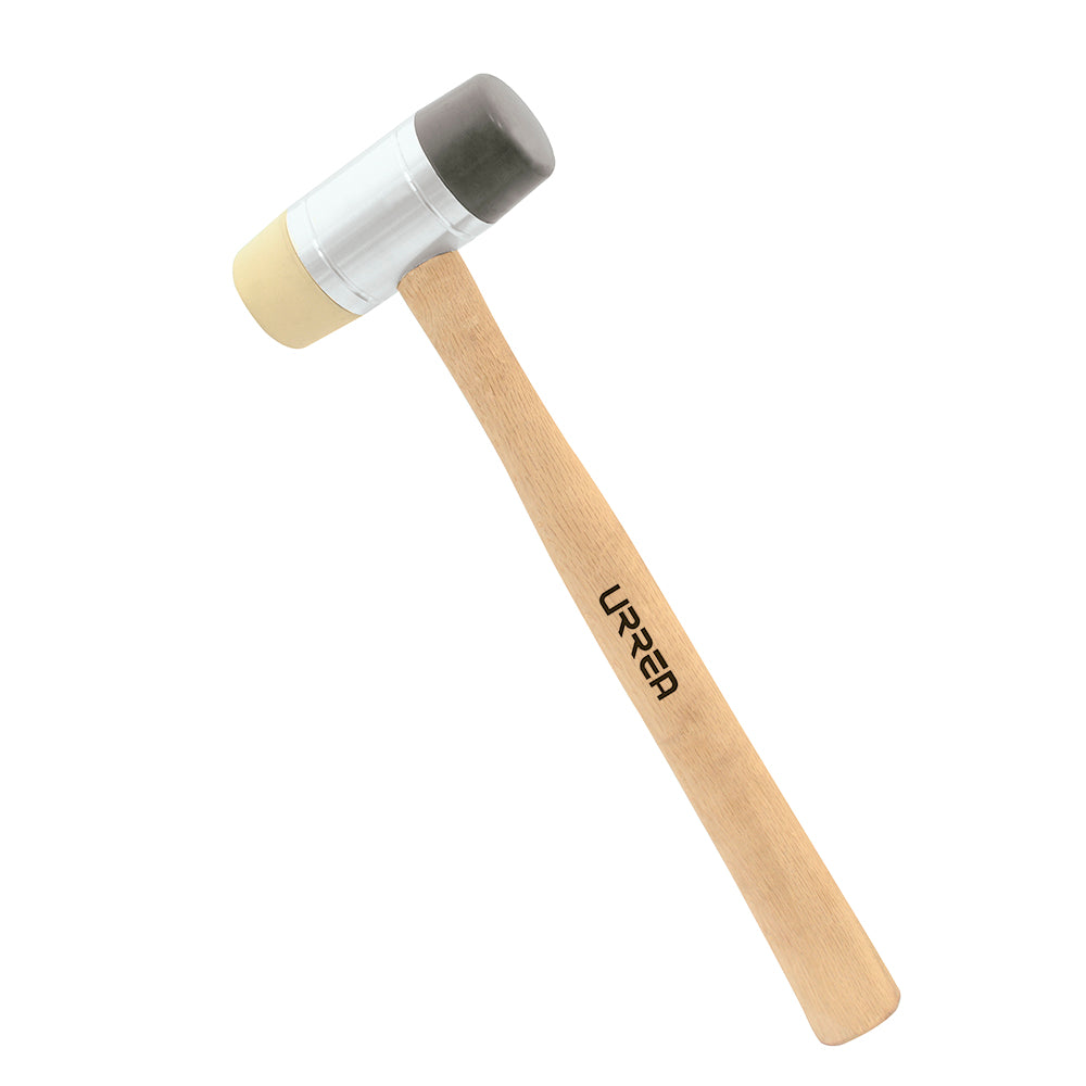MARTILLO TAPAS PLASTICAS INTERCAMBIABLES 13OZ MANGO MADERA URREA 1364 (A-M)