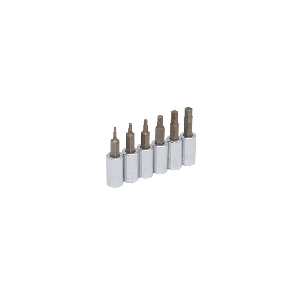 DADOS 1/4" PUNTA HEXAGONAL (JUEGO 6PZ) 2-6MM URREA 4770-6