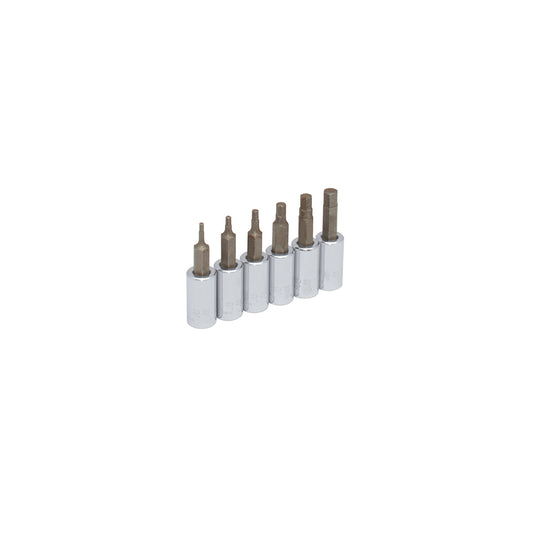 DADOS 1/4" PUNTA HEXAGONAL (JUEGO 6PZ) 2-6MM URREA 4770-6