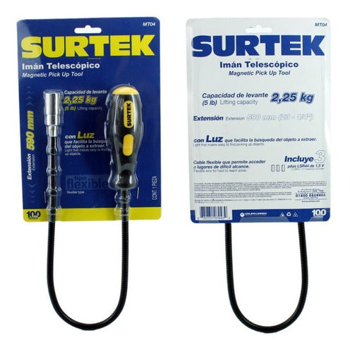 LEVANTADOR MAGNETICO CON LUZ 2KG SURTEK MT04