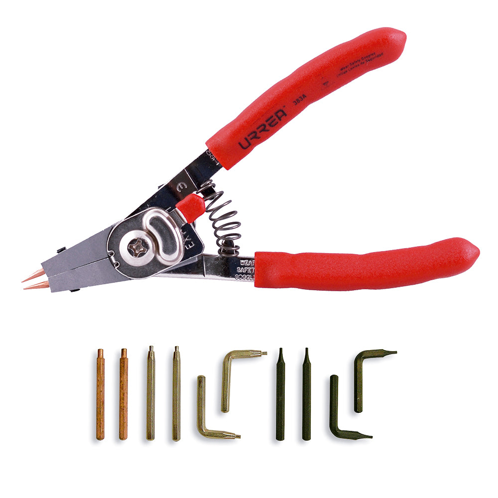 PINZA ANILLOS DE RETENCION 10 PUNTAS CHICAS URREA 382