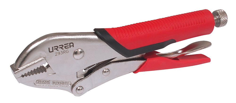PINZA DE PRESION QUIJADA RECTA MANGO BIMATERIAL 10" URREA 293RG