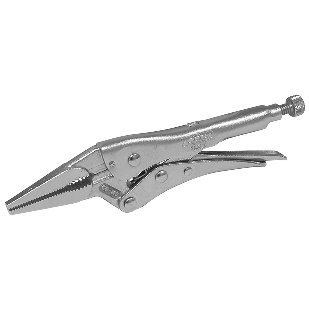 PINZA DE PRESION NARIZ LARGA 6"USO INDUSTRIAL URREA 286LN