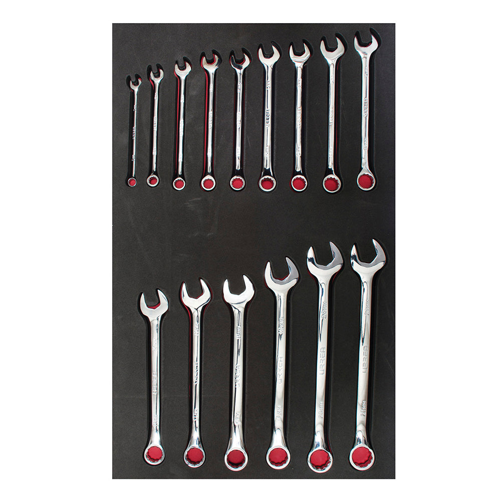 LLAVES COMBINADAS (JUEGO 15PZ) 7mm A 20mm URREA CH304