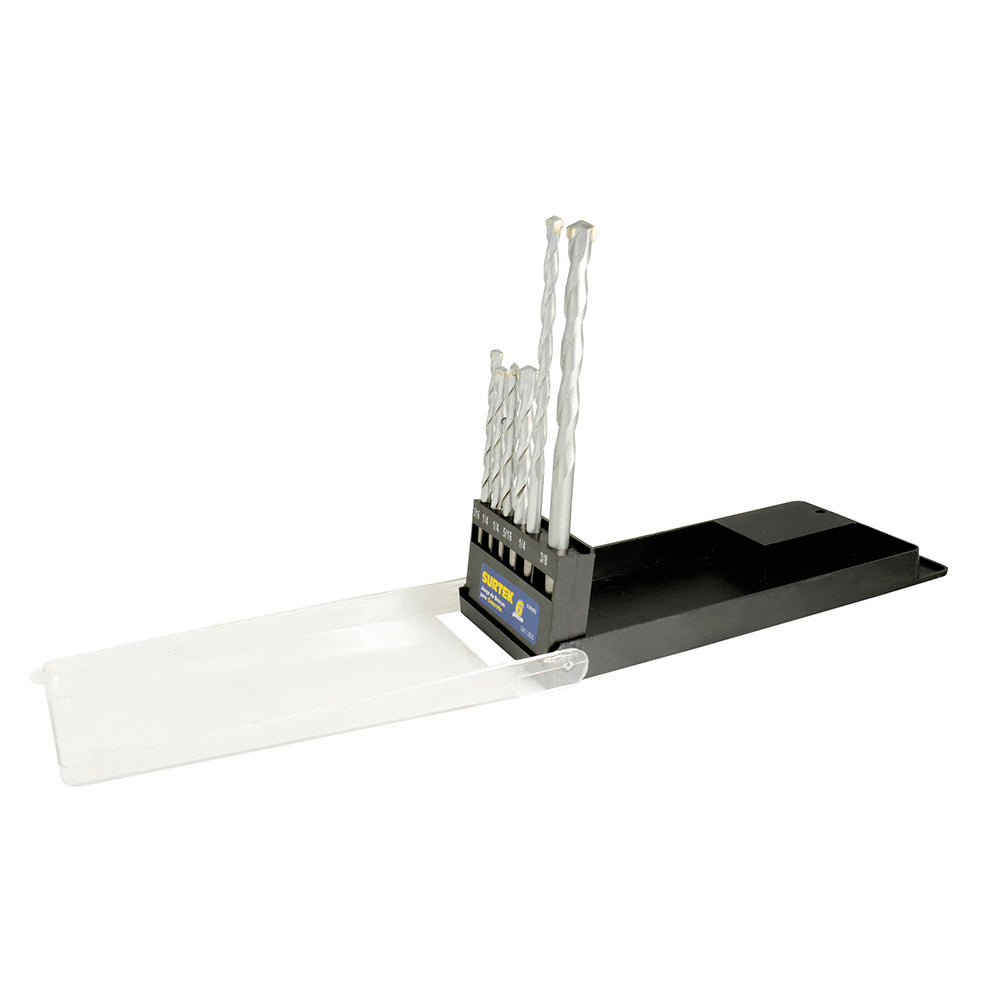 BROCAS PARA CONCRETO (JUEGO 6PZ) 3/16", 1/4", 5/16" Y 3/8" SURTEK 119191