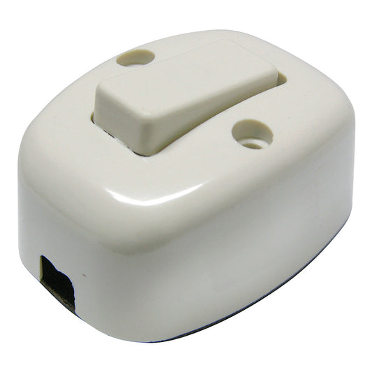 APAGADOR SENCILLO VISIBLE OVALADO 6AMP/127V SURTEK 136559