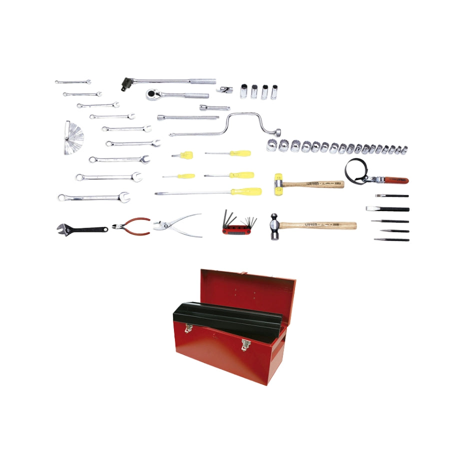 HERRAMIENTA AUTOMOTRIZ (JUEGO 55PZ) CON CAJA D6 URREA 9914