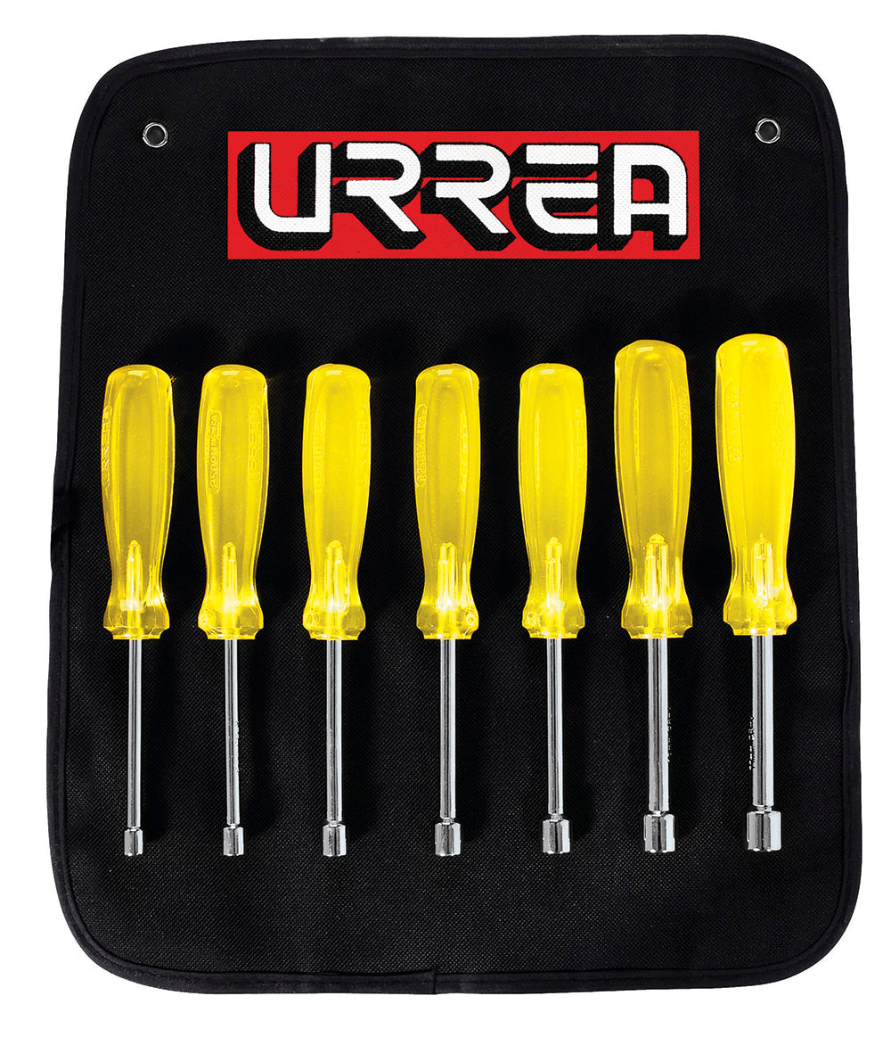JUEGO 7 PIEZAS DESTORNILLADOR AMBAR DE CAJA MM URREA 9230M