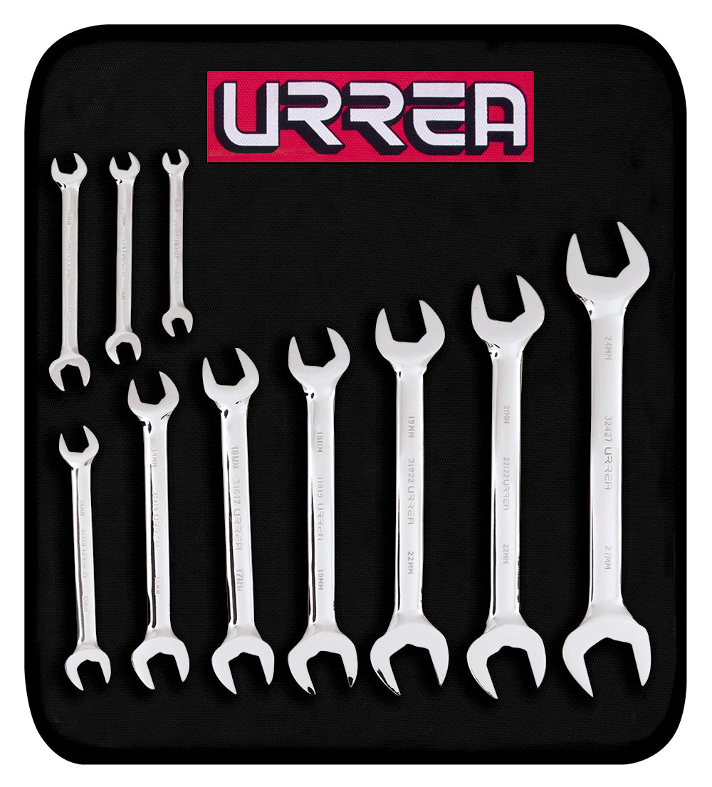 LLAVES ESPANOLAS (JUEGO 10PZ) (6mm A 27mm) URREA 30000A