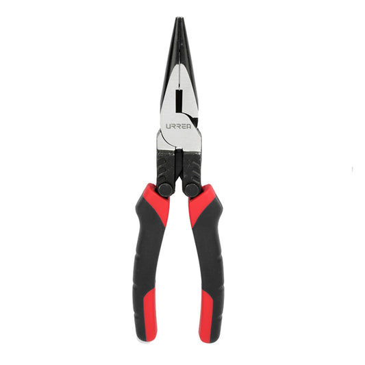 PINZA PARA ELECTRICISTA (BIMATERIAL) PUNTA LARGA LATERAL 6-23/32" URREA 226GX