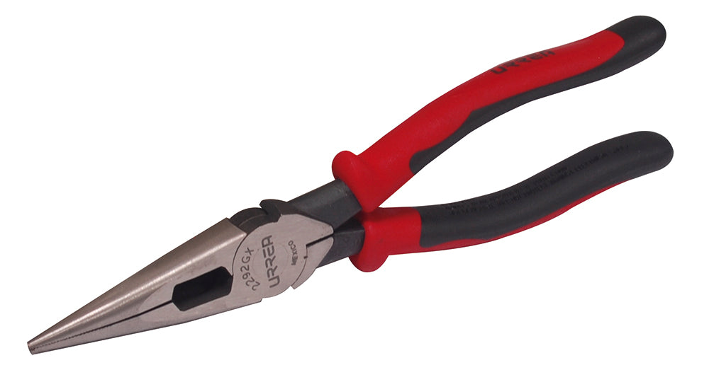 PINZA PARA ELECTRICISTA (BIMATERIAL) PUNTA LARGA LATERAL 8-7/16" URREA 2292GX