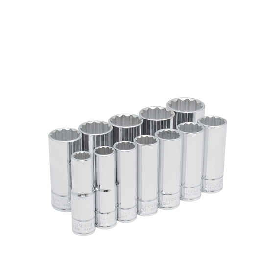 DADOS 1/2" (JUEGO 12PZ) 1/2 - 1-1/4" 12 PUNTAS EN RIEL URREA 54107