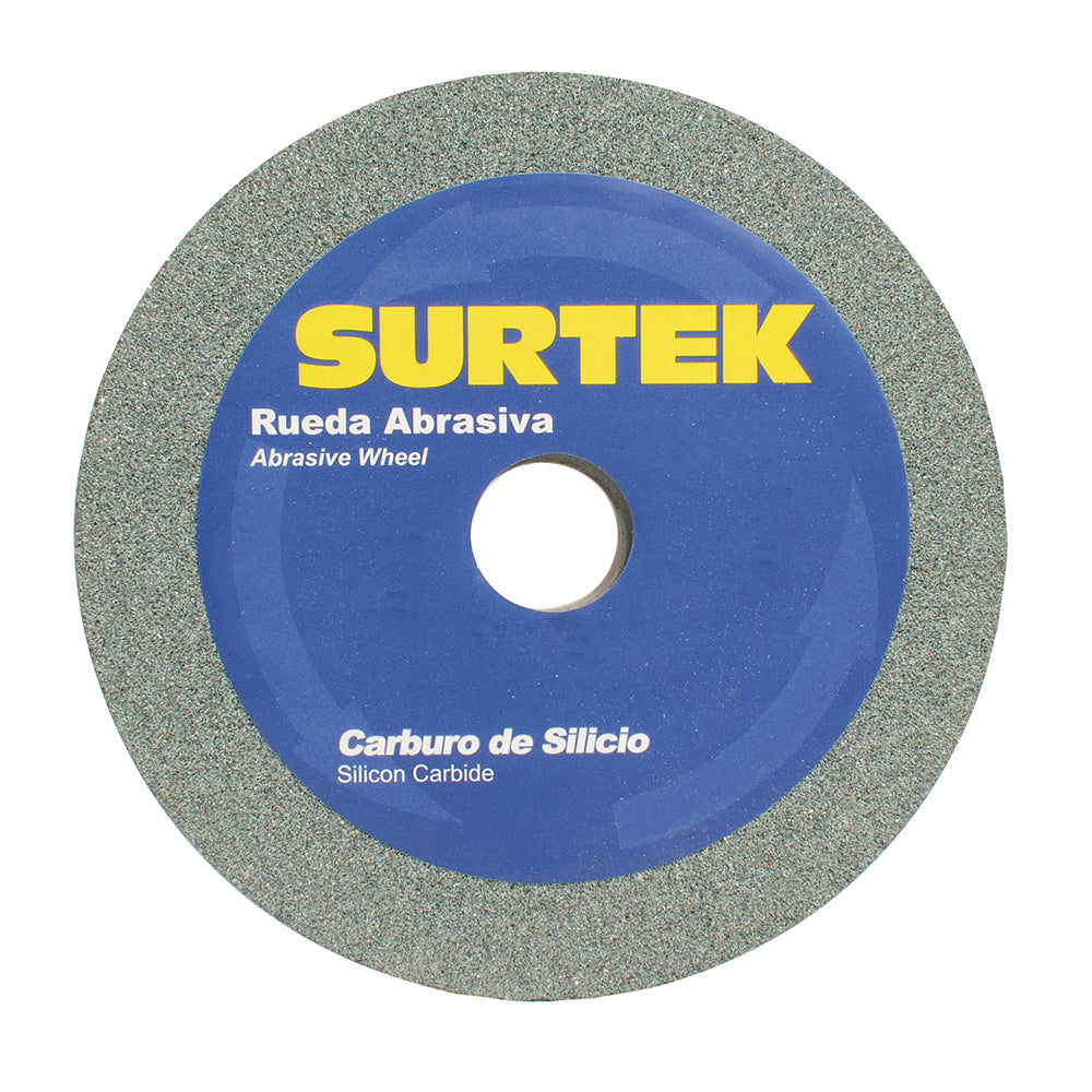 RUEDA ABRASIVA DE CARBURO DE SILICIO 6X1" GRANO 60 SURTEK 128032