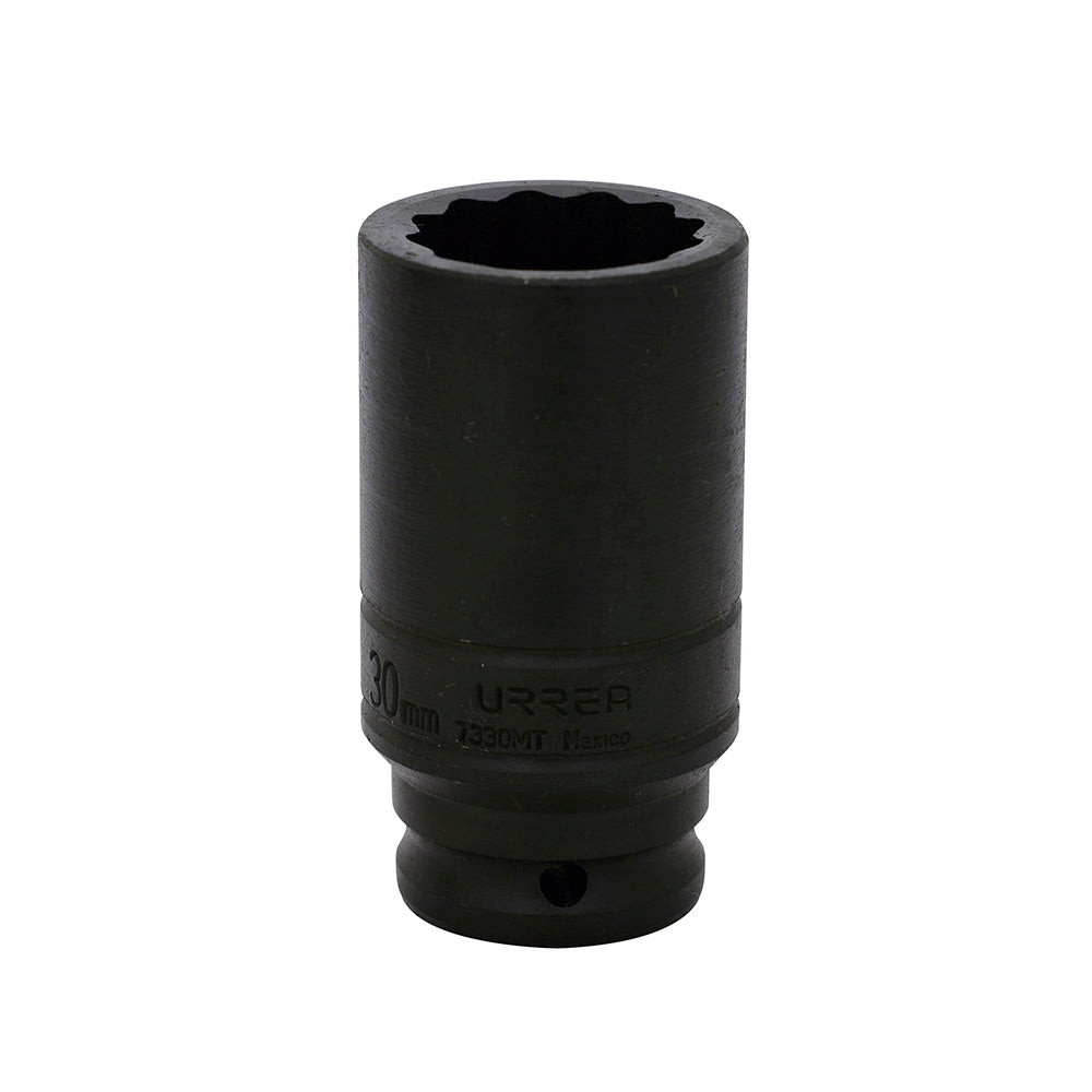 DADO IMPACTO 1/2" LARGO METRICO 12 PUNTAS 30MM URREA 7330MT