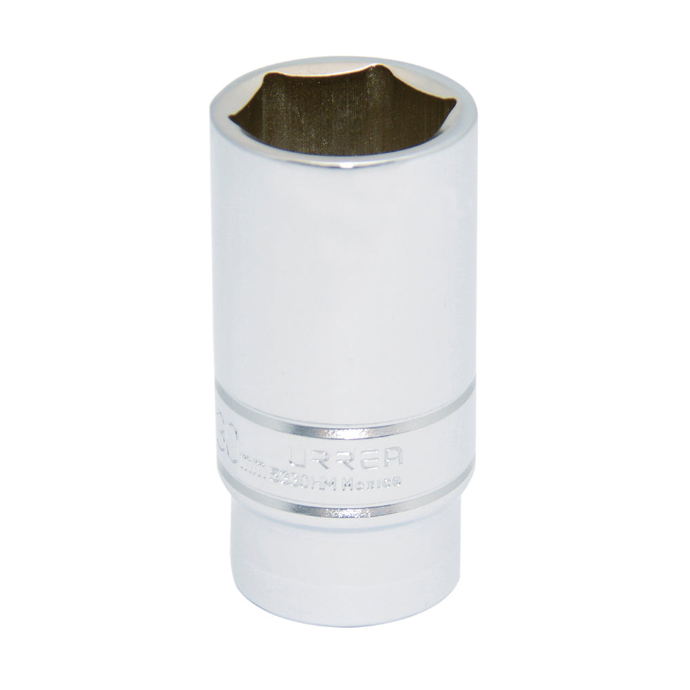 DADO LARGO 1/2" METRICO 6 PUNTAS 30 MM URREA 5330HM