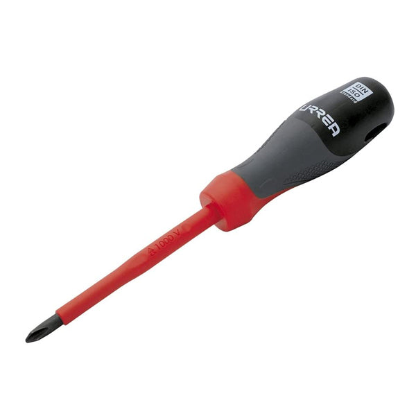 DESTORNILLADOR TRIMATERIAL 1000V BARRA REDONDA PHILLIPS #3 X 5-7/8" URREA 9703T