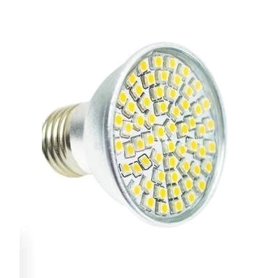 FOCO 7W 60 LEDS SMD BASE E-27 BLANCO ADIR 2430
