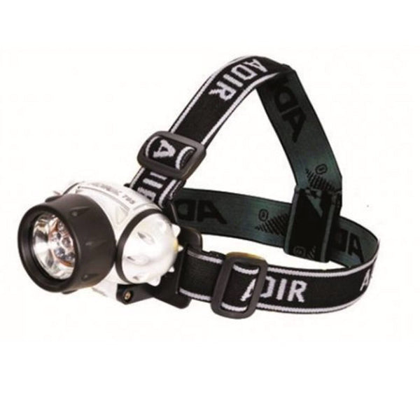 LINTERNA MANOS LIBRES 7 LEDS 3 PILAS AAA (TIPO MINERO) ADIR 795