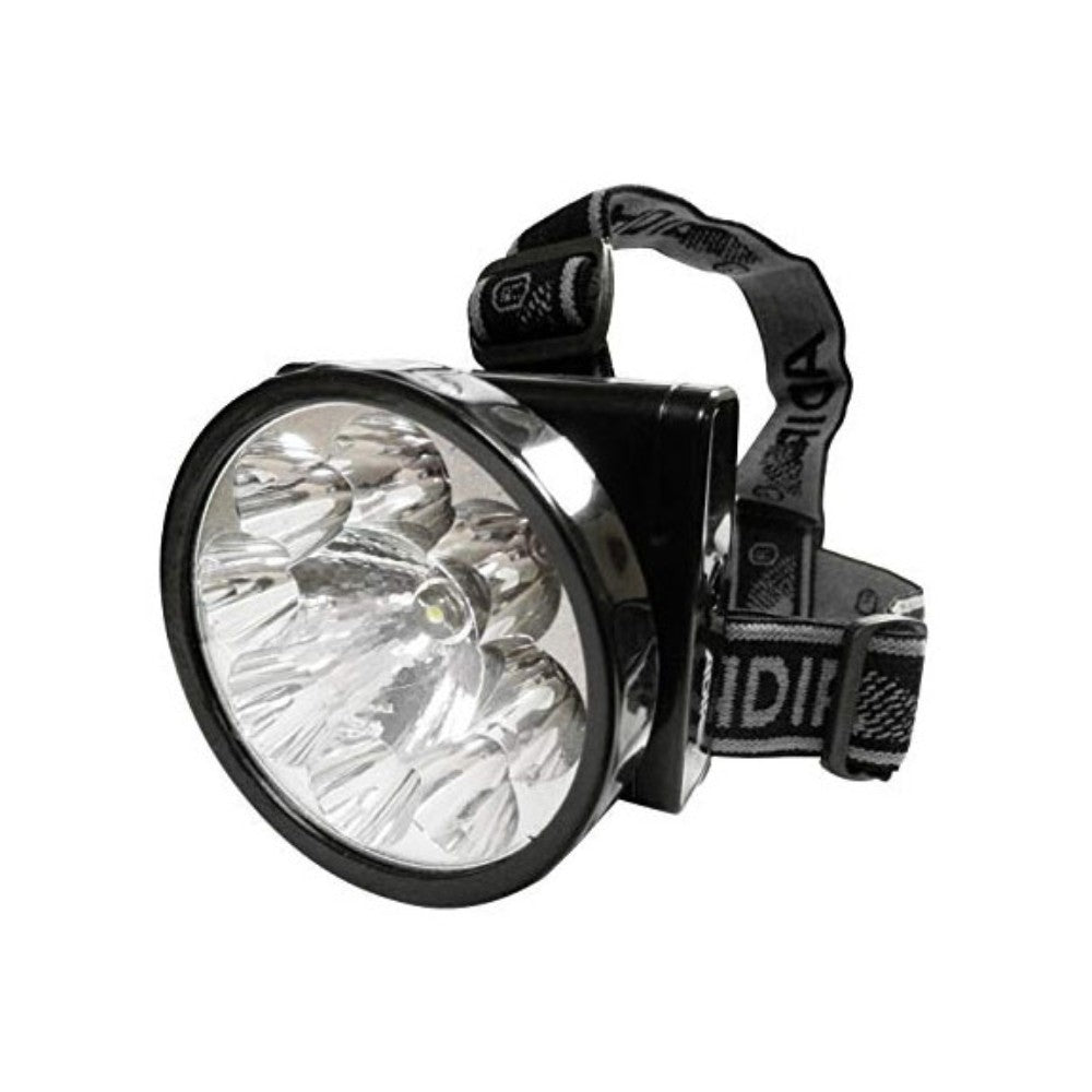 LINTERNA MANOS LIBRES 9 LEDS RECARGABLE (TIPO MINERO) ADIR 798