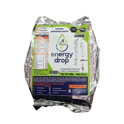 POLVO HIDRATANTE ENERGY SABOR MORA BOLSA - (20 LTS RENDIMIENTO)