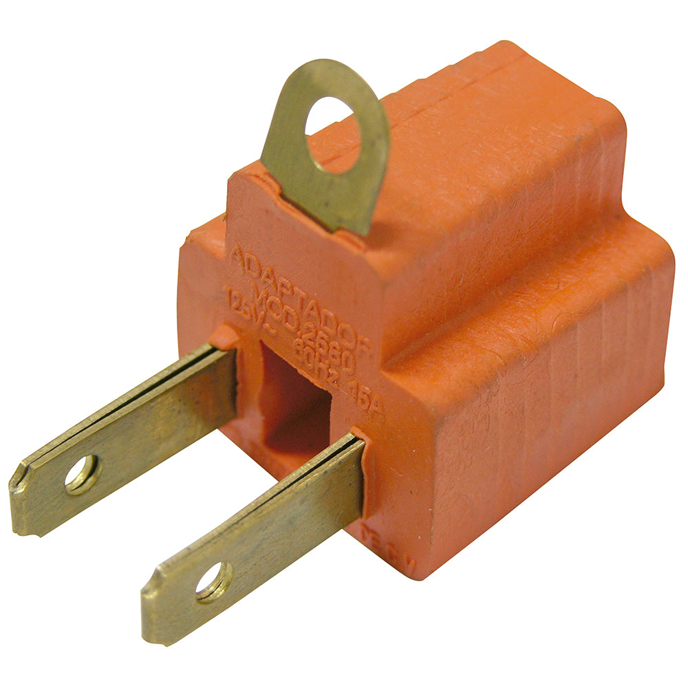 CLAVIJA CONVERTIDORA (ATERRIZADO A POLARIZADO) NARANJA SURTEK 136450