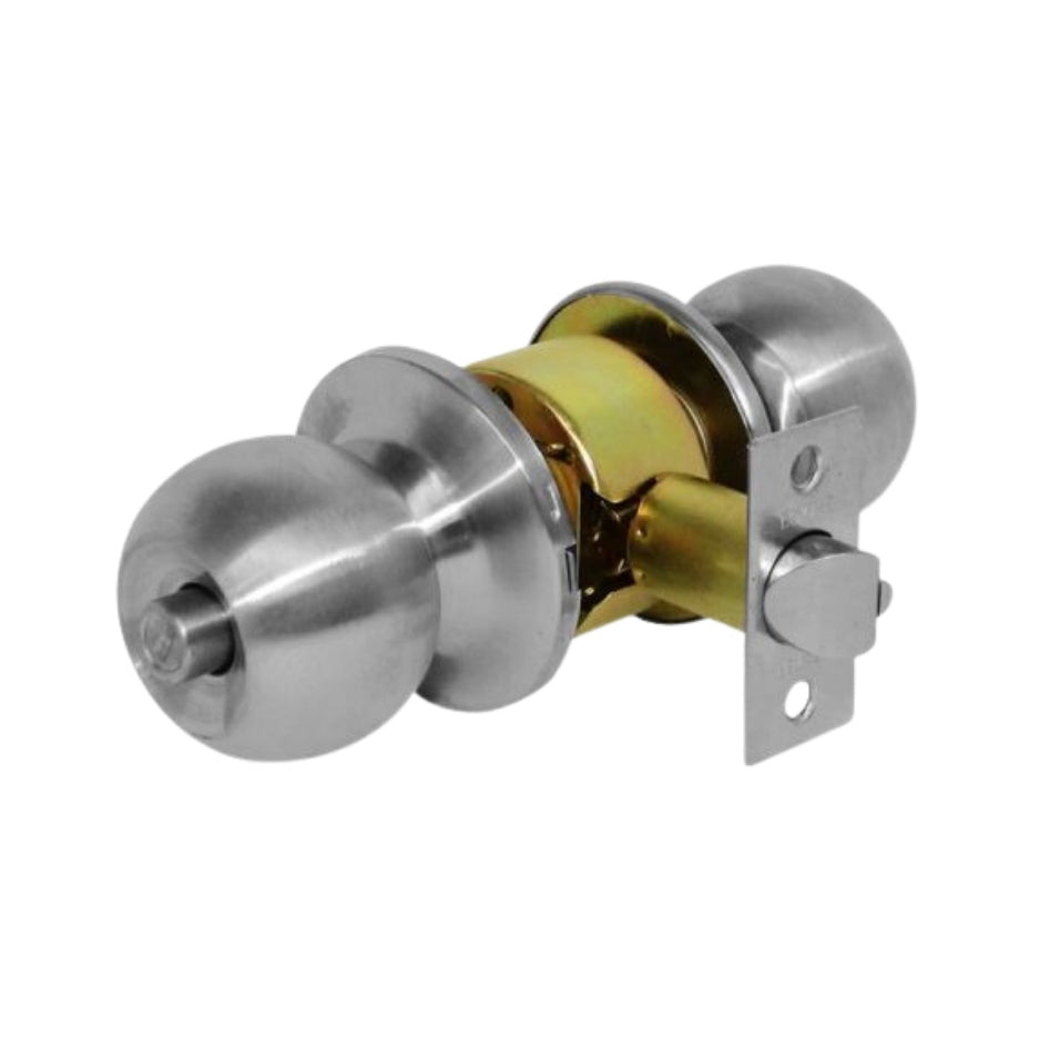 CERRADURA PERILLA BARZA LLAVE-BOTON ACERO INOX (RECAMARA)(CAJA) DEXTER 6605