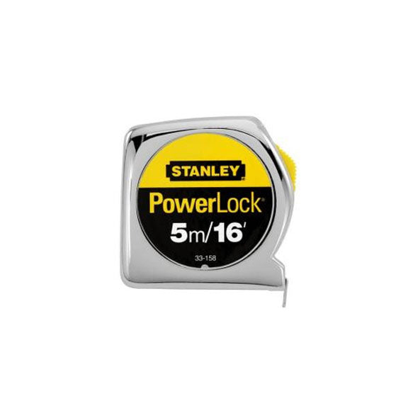 FLEXOMETRO 5mts METAL POWERLOCK STANLEY 33-158MX