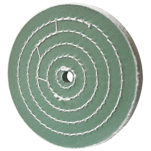 RUEDA DE TELA PARA ABRILLANTADO 6'' X 1/2 (VERDE) AUSTROMEX 1619