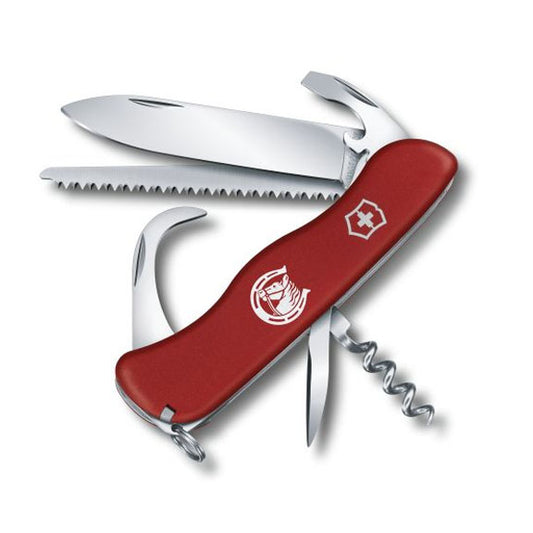 NAVAJA EQUESTRIAN (CABALLOS) ROJA CON LIMPIA HERRADURA Y BLOQUEO 12 USOS VICTORINOX 0.8583