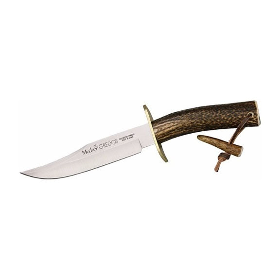 CUCHILLO DE CAZA 16 cm (220grs) MANGO DE CIERVO MUELA 500607-GRED-16