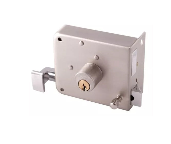 CERRADURA SOBREPONER CLASICA (IZQUIERDA) GRIS DEXTER 6781