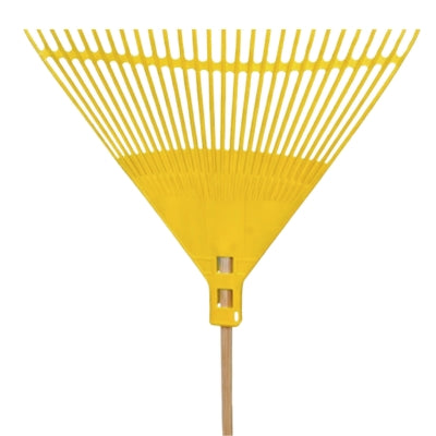 ESCOBA PLASTICA COLOR AMARILLO PARA JARDIN 26 DIENTES SURTEK 132051