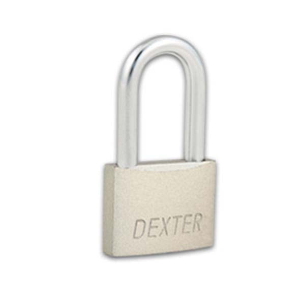 CANDADO METALICO 50mm GANCHO LARGO GRIS (CAJA) DEXTER 6918