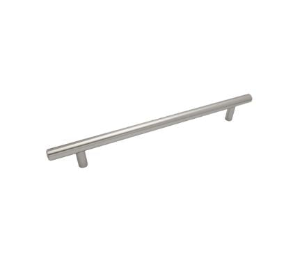 JALADERA BARRA ACERO 15.6cm 96mm ENTRE TORNILLOS NIQUEL SATINADO HANDYHOME 7990