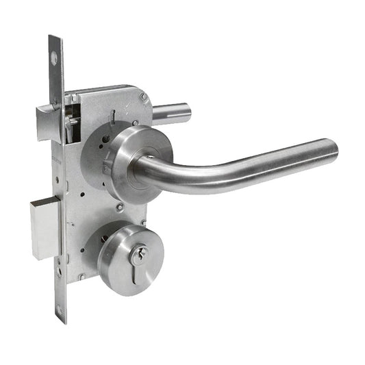 CERRADURA DE MANIJA DELUXE "J" LLAVE-LLAVE 60mm ACERO INOX (PRINCIPAL) DEXTER 6500