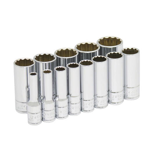 DADOS LARGOS 3/8" (JUEGO 13PZ) 1/4 - 1" URREA 52112