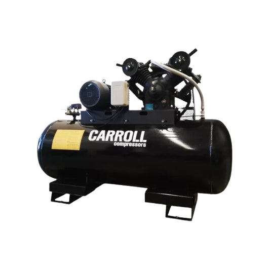 COMPRESOR HORIZONTAL CABEZAL TX-100C 10HP 500 LTS (175 PSI) 220/240V CARROLL CAR-H510TI-AR